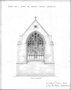 Drawing of East End without buttresses