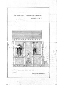 Drawing of north door of first design