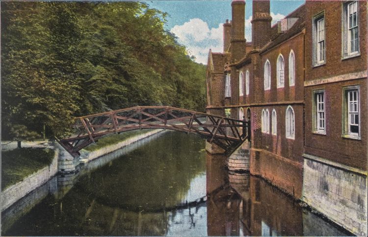 Colourised photo of bridge 1906