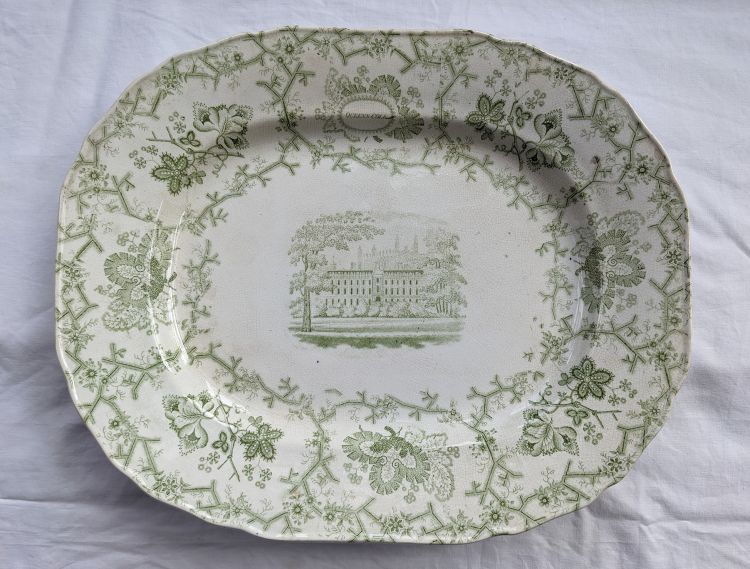 Photo of ironstone china serving plate