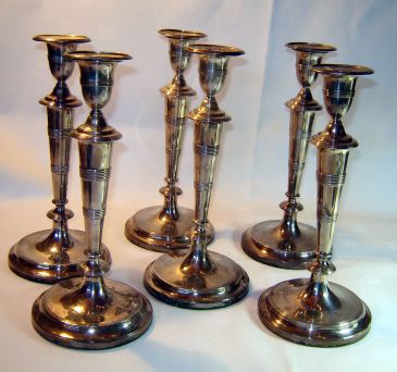 Photo of six candlesticks