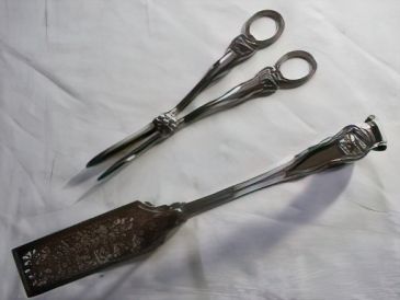 Photo of asparagus tongs &amp; grape scissors