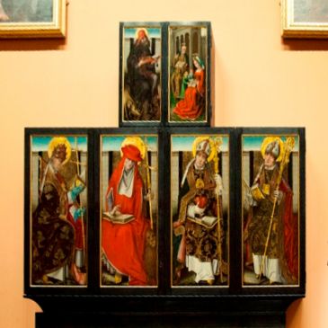 Photo of altarpiece at Bowes Museum