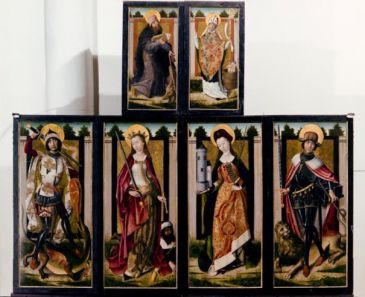 Photo of altarpiece at St Dymphna, Geel, Belgium