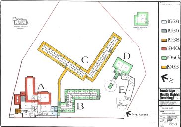 Plan of ground floor of Owlstone Croft 1982