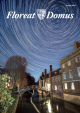 A timelapse photo of the night sky above the Mathematical Bridge